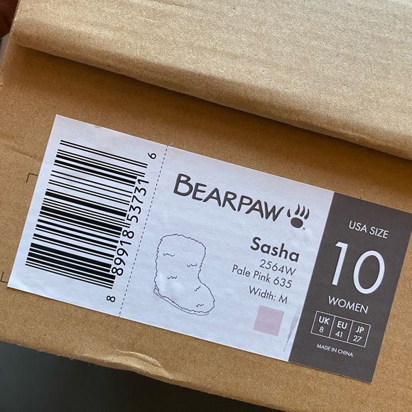 NWT BearPaw Pale Pink Winter Boots Plush Fur Size 10 - Picture 8 of 8
